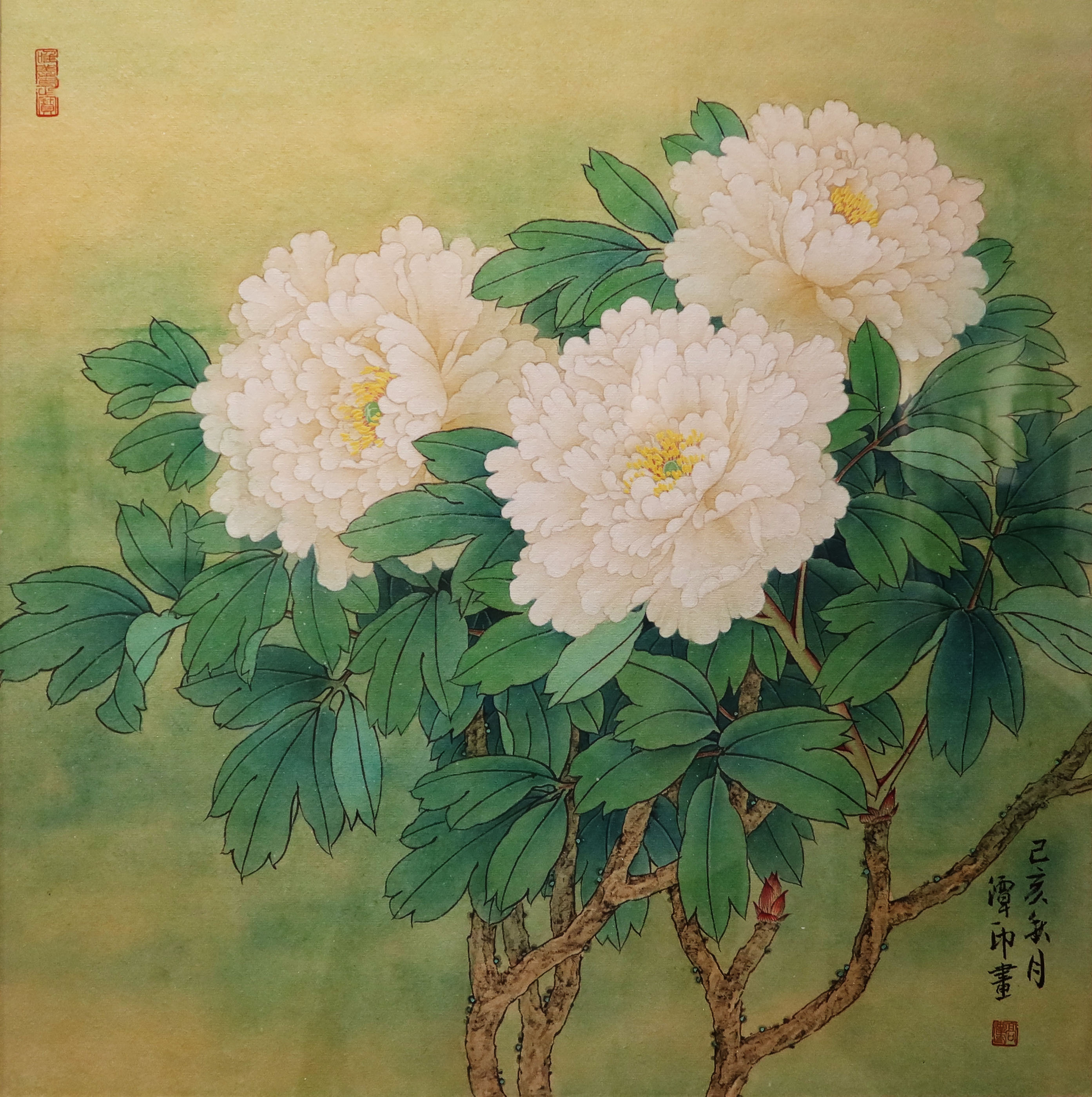 工笔人物画名家作品欣赏,中国美协著名工笔花鸟画画家