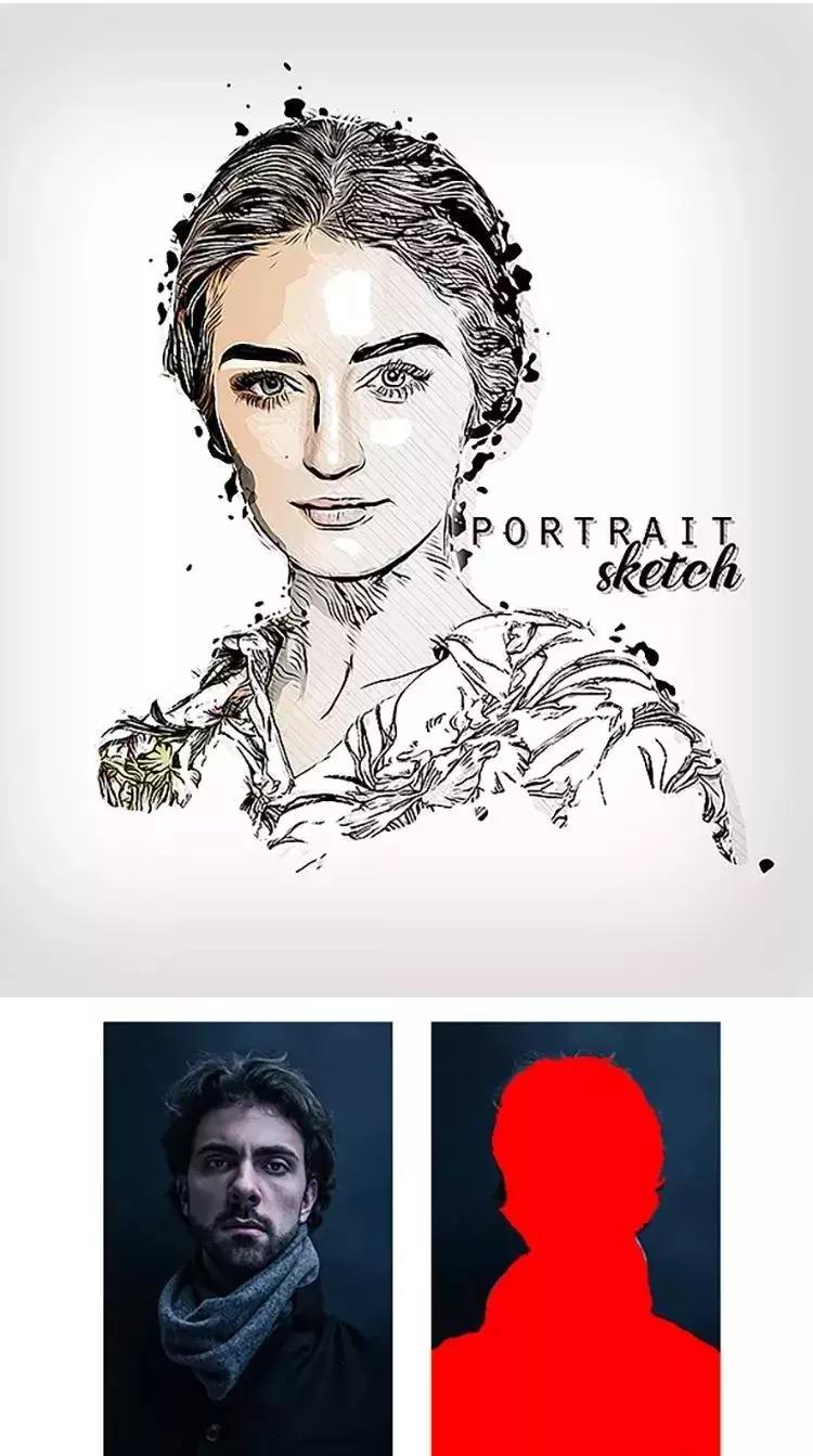 ps图片转卡通插画插件,ps图片一键转插画神器