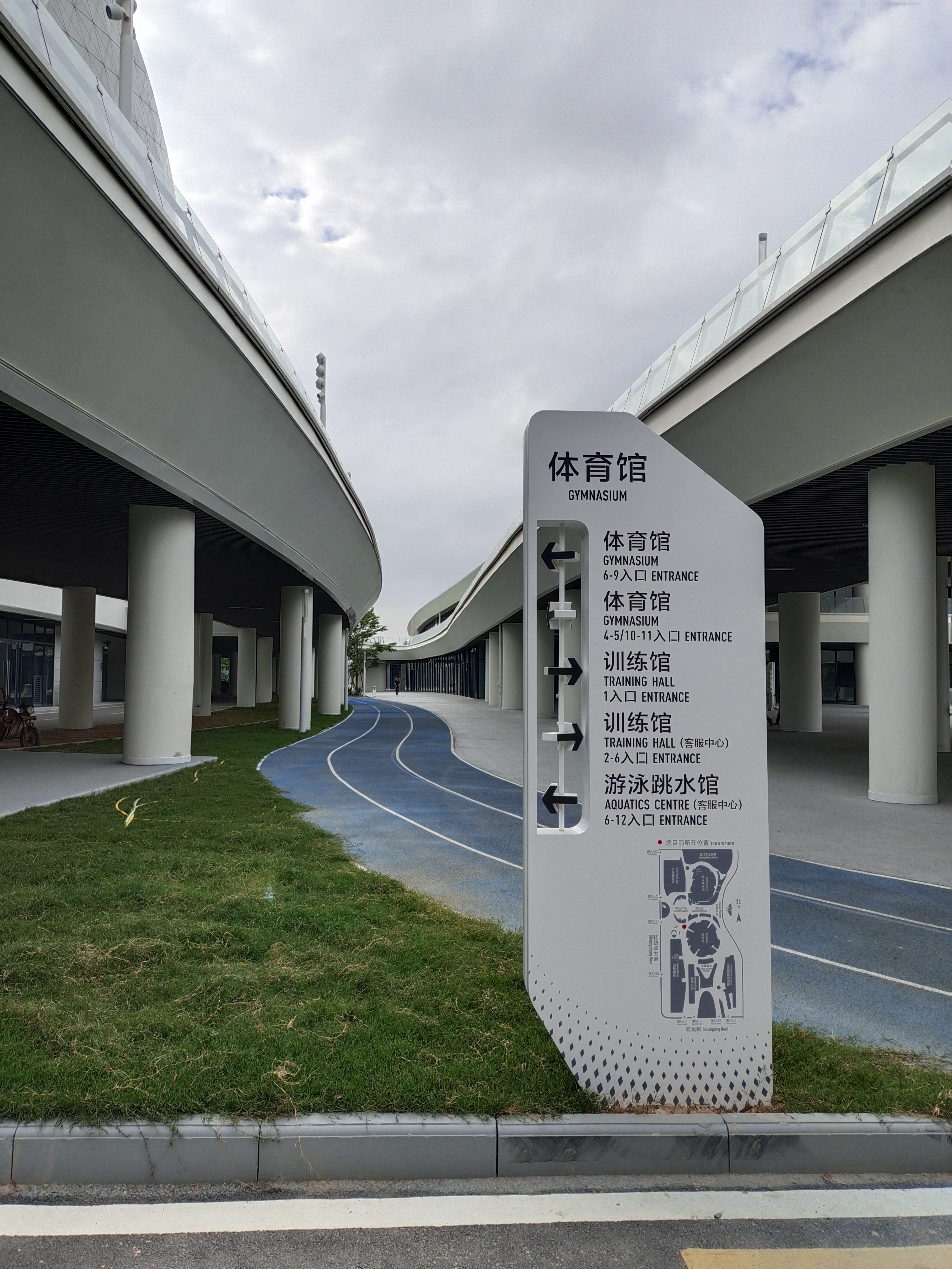 晋江市第二体育中心参观,晋江市第二体育馆全景