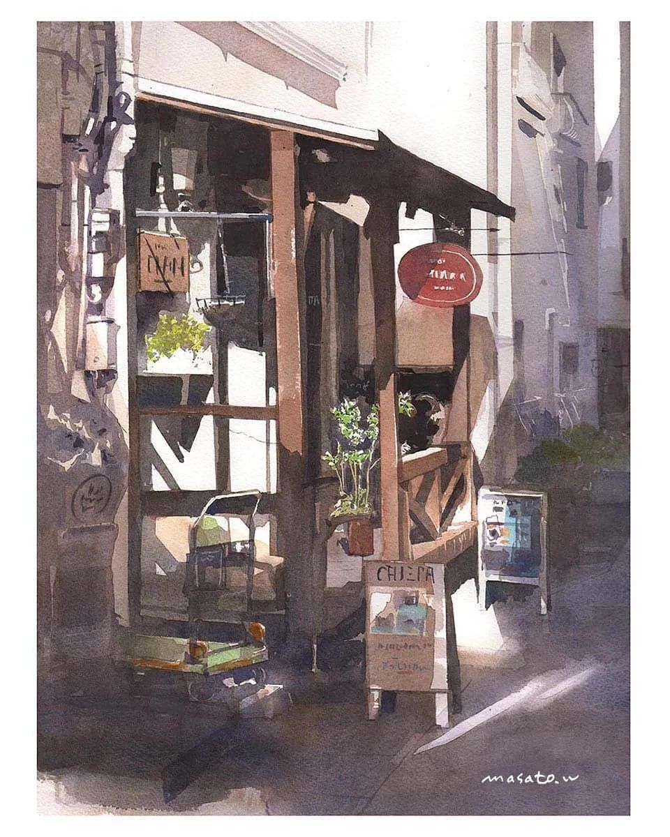 水彩大师笔下的花卉,简单唯美的水彩花卉