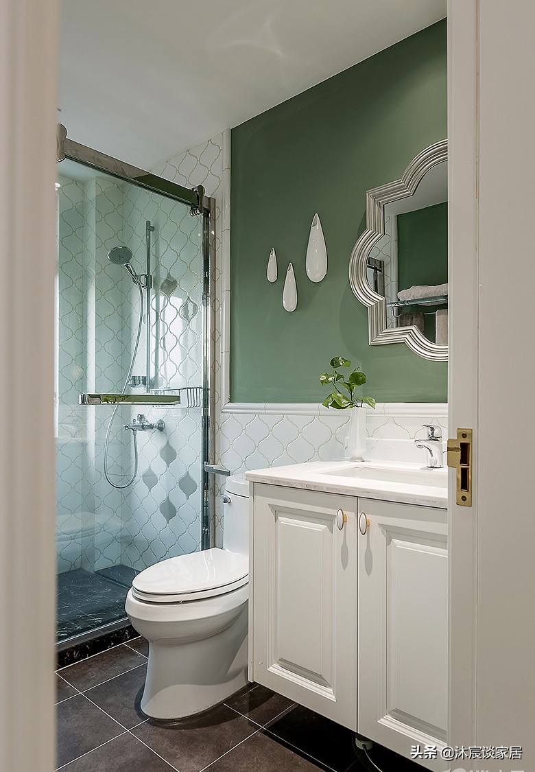 入门现代美式大气高端玄关,夫妻俩简单毛坯房装修