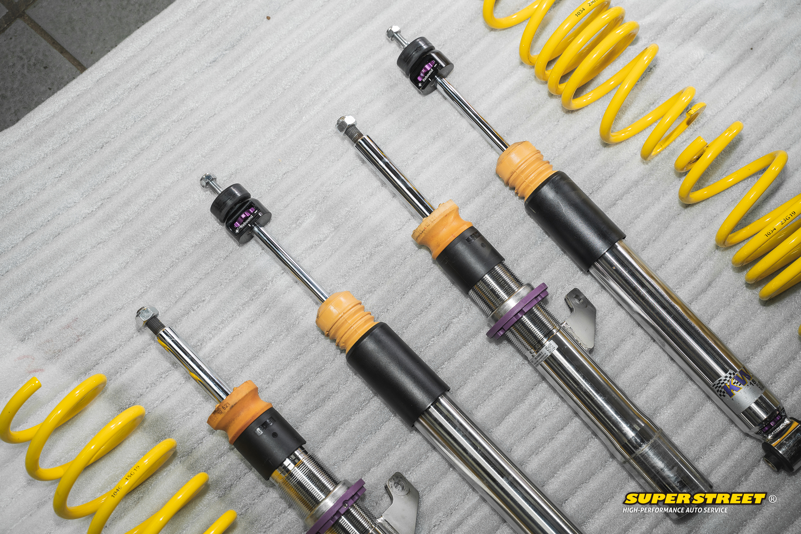 奥迪S3拆掉BILSTEINB16，换上KWV3绞牙避震，只想更舒适。