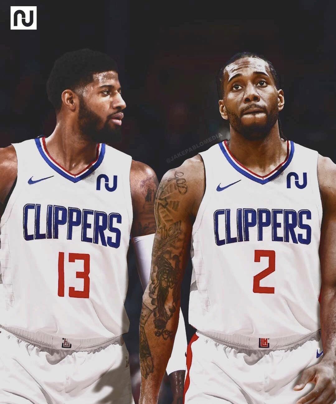 小卡谈季后赛乔治缺席,乔治和小卡加盟快船发布会