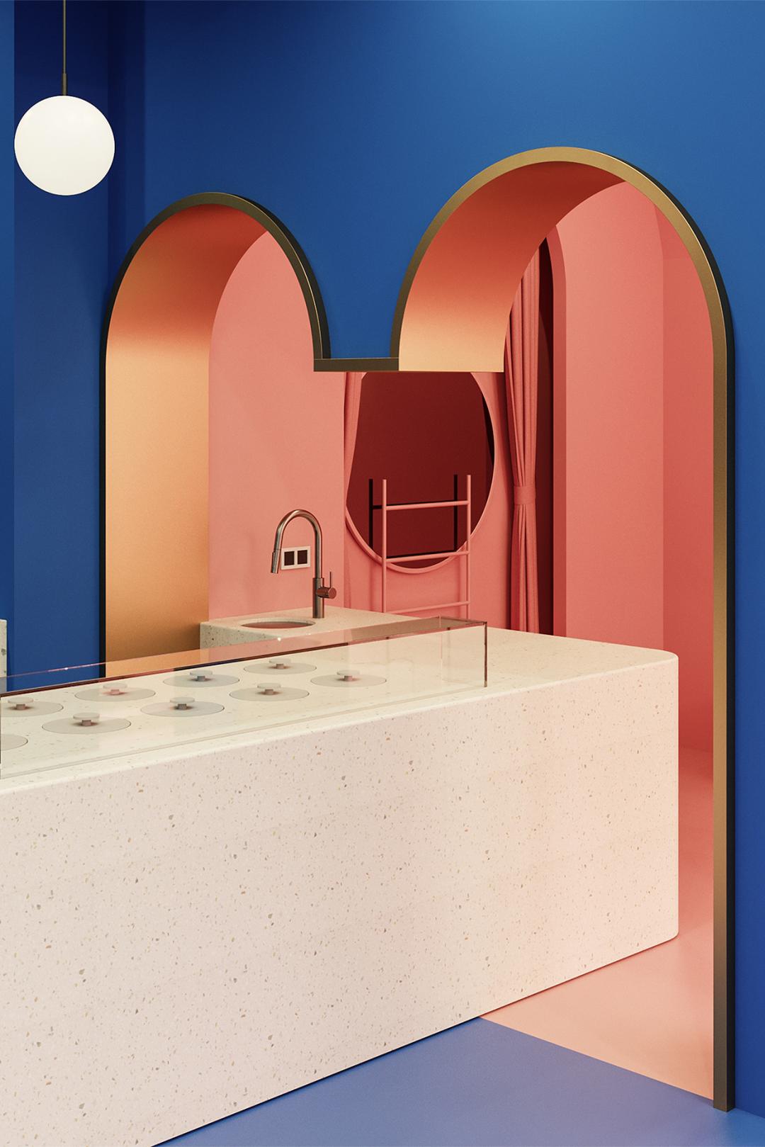 卡塔尔CloudandCo.冰淇淋店每一口都是梦幻色彩