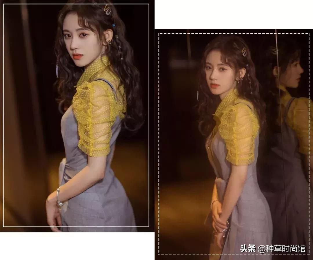 羊毛卷头发t恤穿搭,夏季烫羊毛卷穿搭