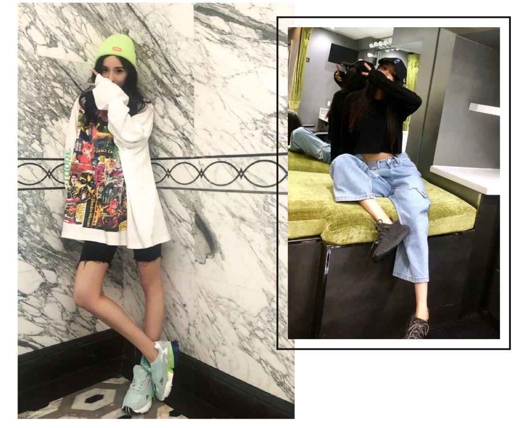 杨幂穿的潮牌aape,杨幂带火的韩国潮牌