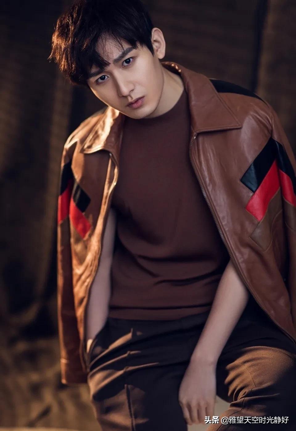 秋冬男星皮衣穿搭,男明星皮衣外套搭配