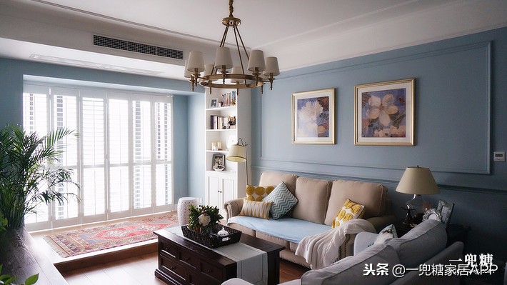 美式风格装修110平,150平美式轻奢大气风装修