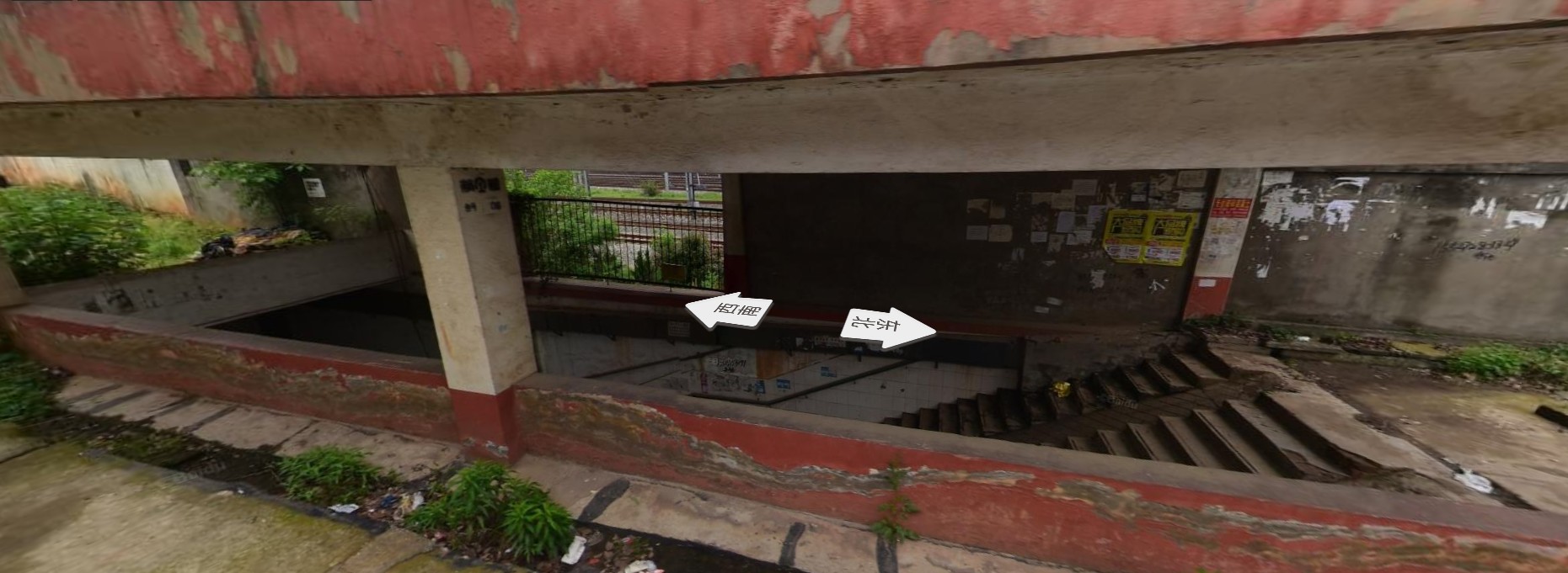 从九江火车站通道浔南大道（汽车站）这边的一条小路