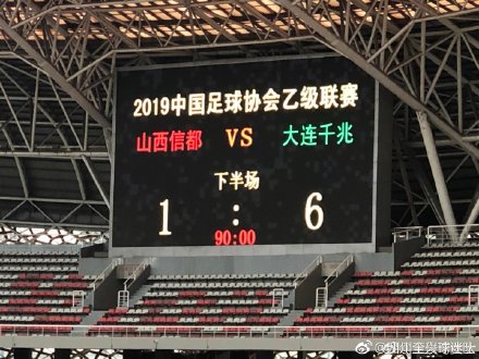 1-6负于大连千兆中乙新生军山西信都职业比赛首战学费有点贵！