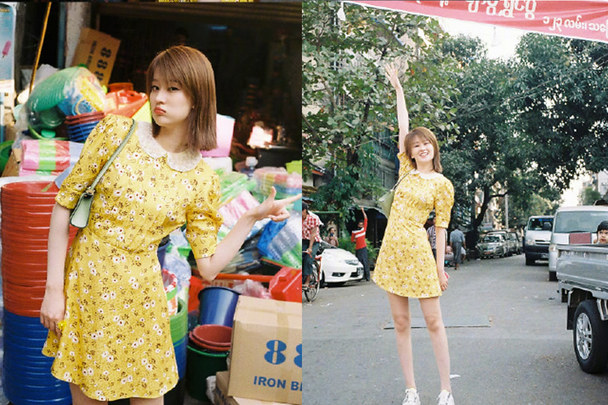 夏天鲜艳的花丛中穿什么裙子好看,夏天穿什么颜色的裙子好看