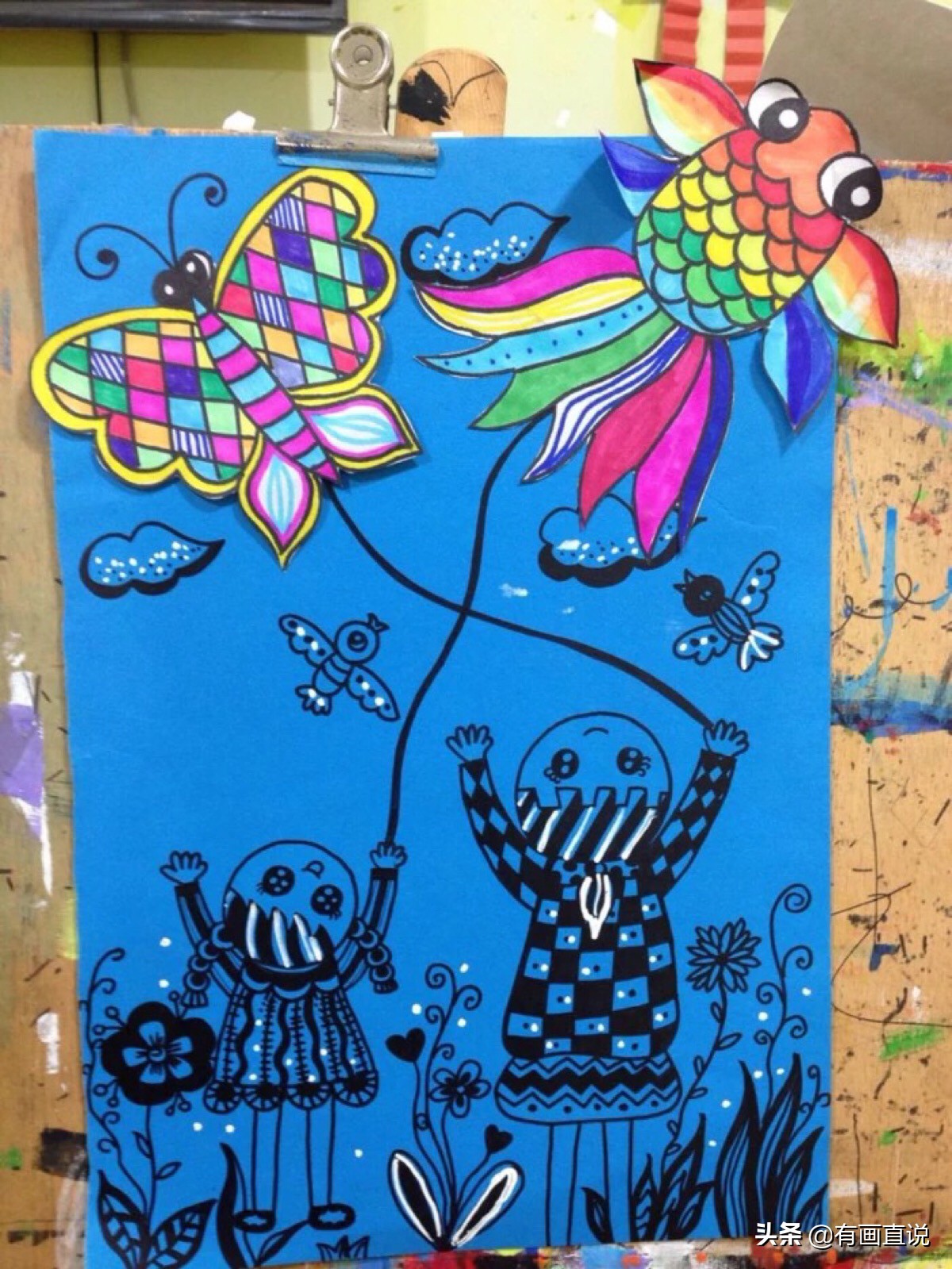 儿童创意画7-10岁变废为宝,儿童创意画7-10岁