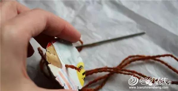 不用钩针怎么编泡芙花,不用钩针做毛线泡芙