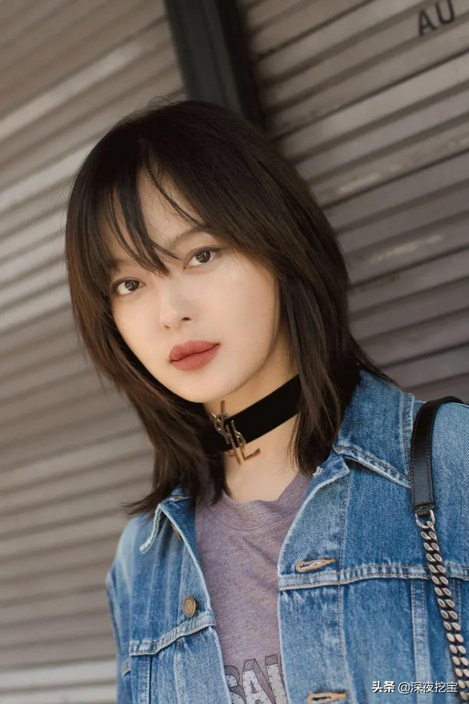 大小脸遮一半脸的发型,剪显得脸大一点饱满一点的发型