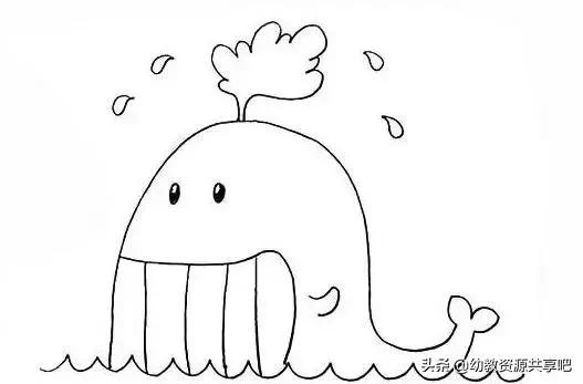 100个海洋动物简笔画彩色,海洋动物简笔画大全简单又漂亮