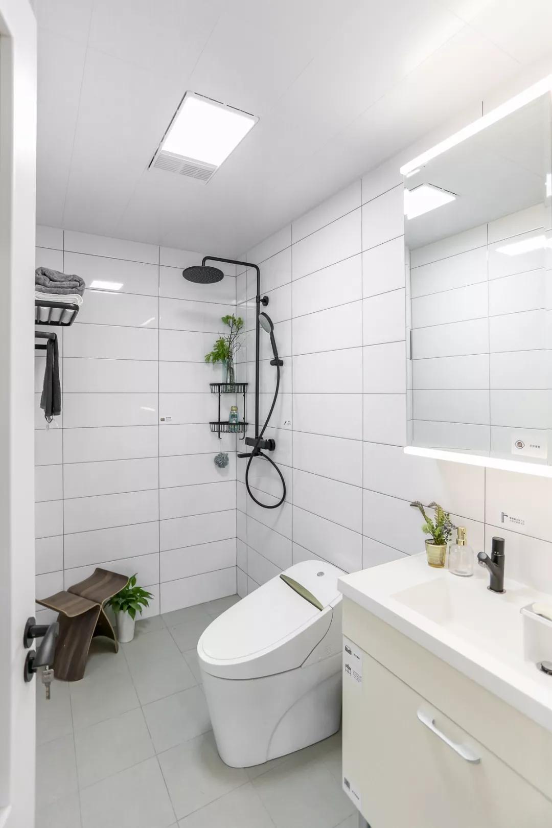 最简易的干湿分离淋浴间,淋浴区干湿分离