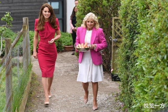 凯特王妃红衣,莱蒂齐亚王后和凯特王妃同框