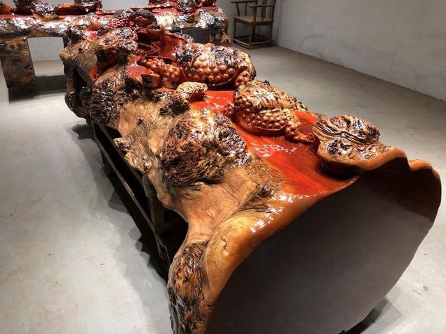 卓豪根雕茶桌价格,根雕茶桌100例