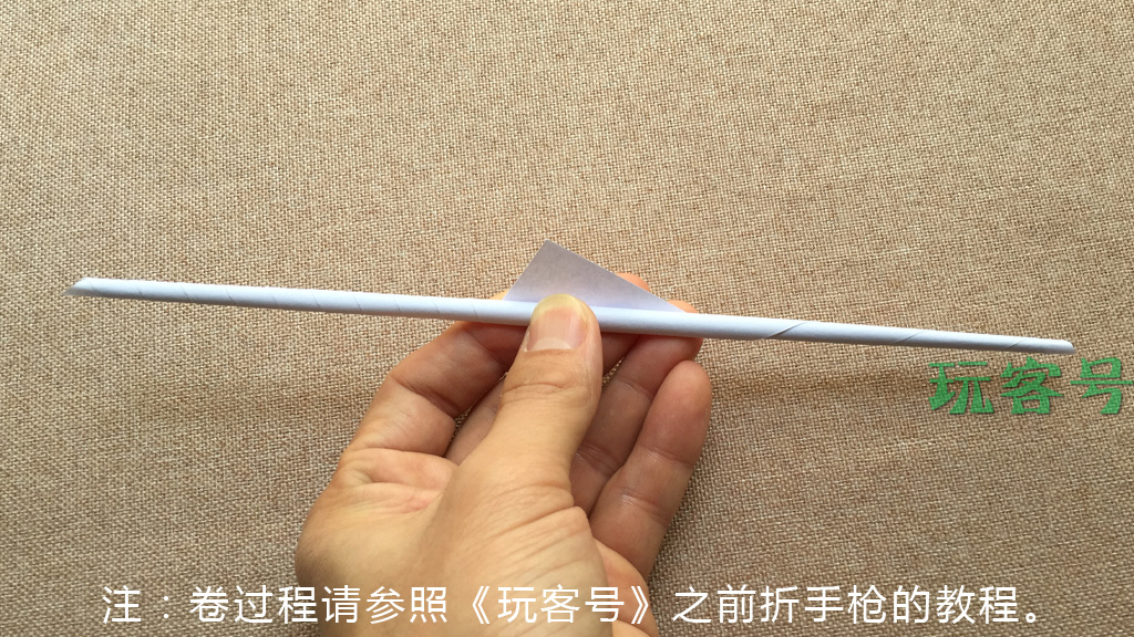 驳壳枪折法图片,80后驳壳枪折纸