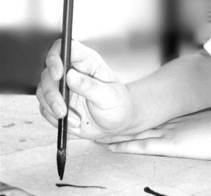 转字毛笔写法教学,初学毛笔握笔正确姿势有几种