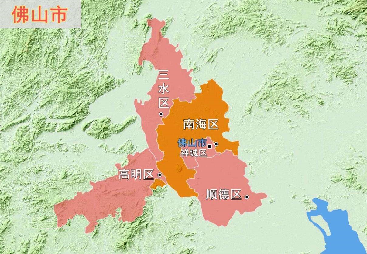 2019年广东佛山市,终于成为珠江三角洲地区第三座超1万亿元城市