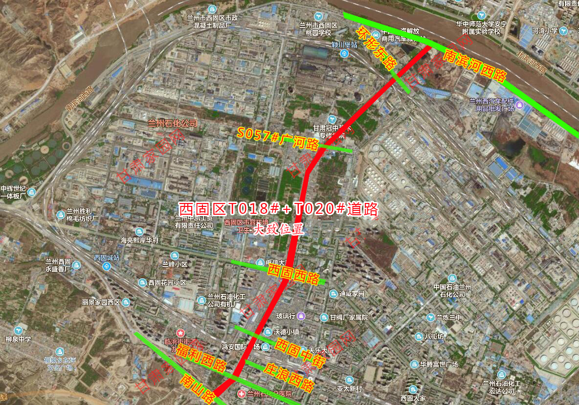 兰州南山路至南滨河西路,西固综合管廊规划
