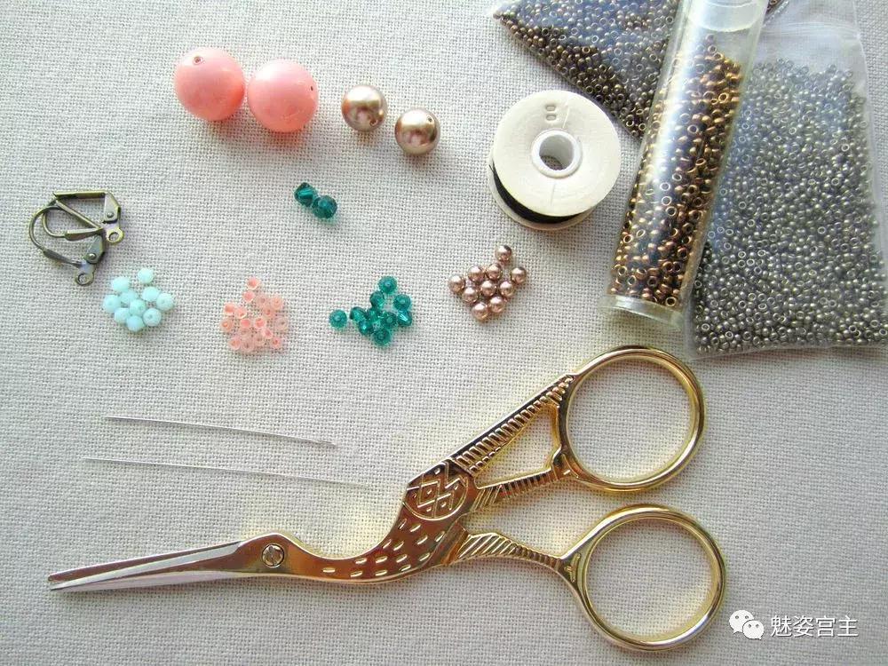 嘉德罗斯耳环怎么做教程,送你一副耳环