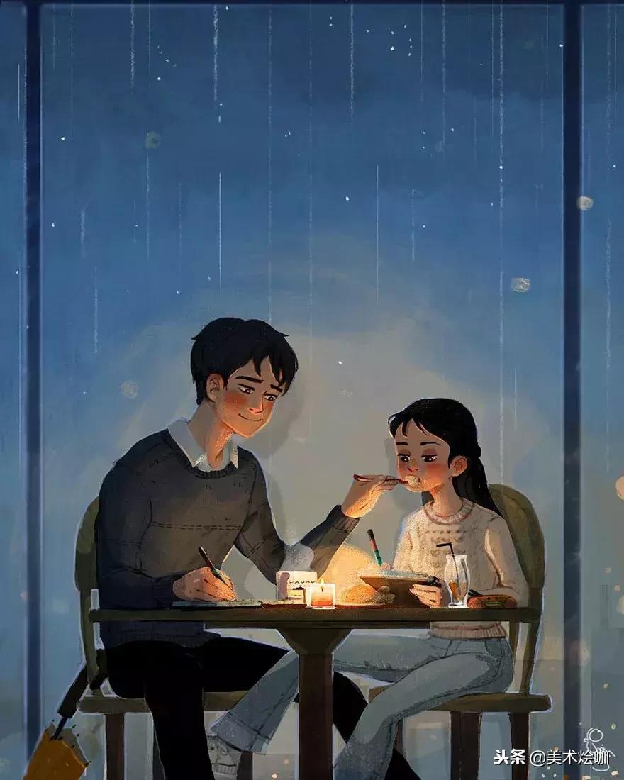 少女心爆棚的唯美插画,软萌插画清新少女心