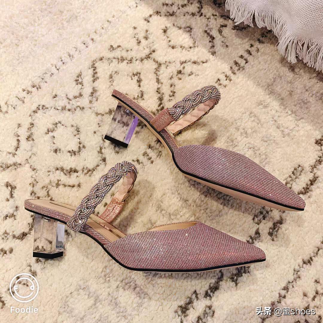 丝绒玛丽珍单鞋,思加图玛丽珍亮钻