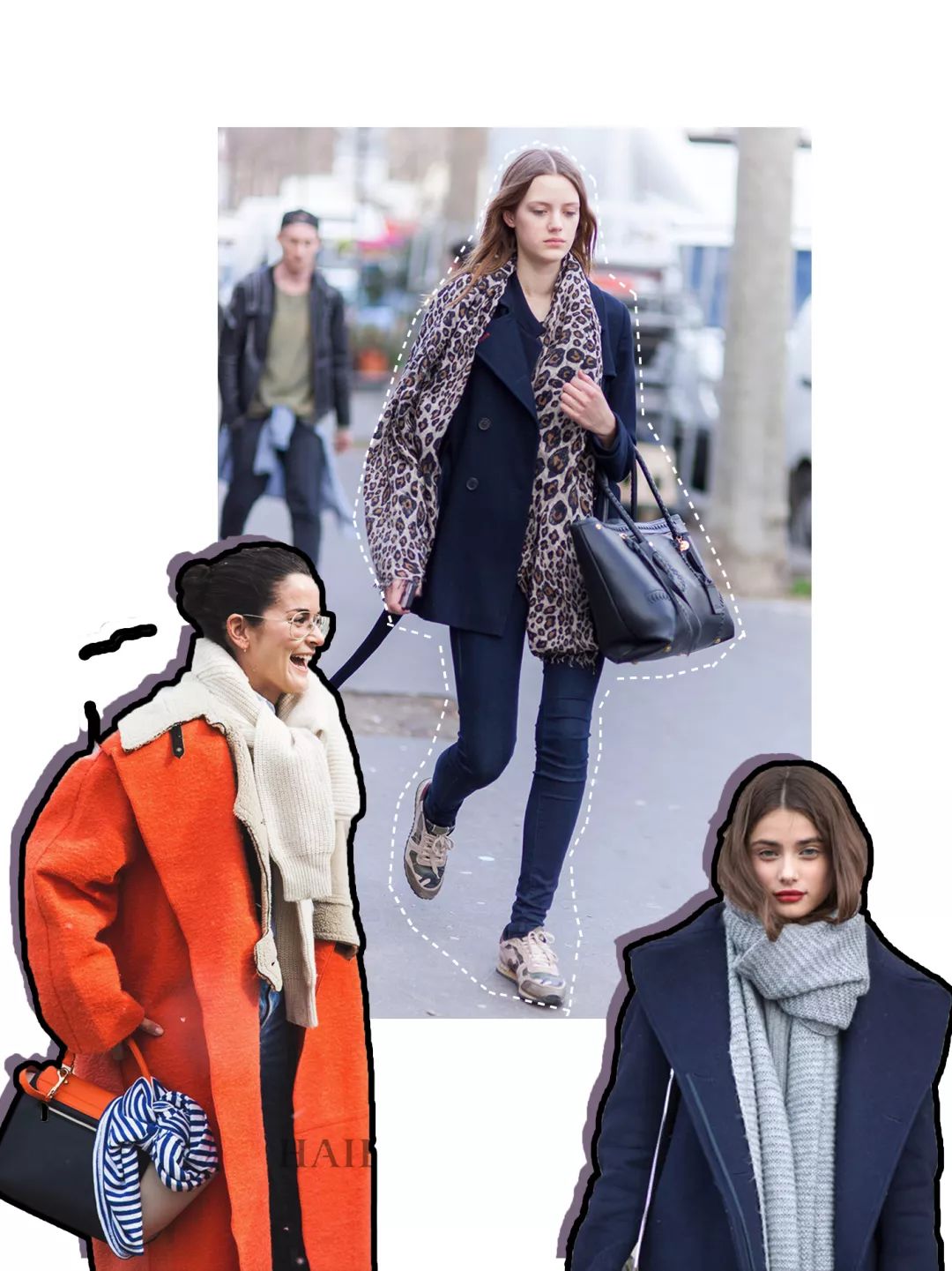 2021最火围巾系法,长方形围巾系法大全简单又好看