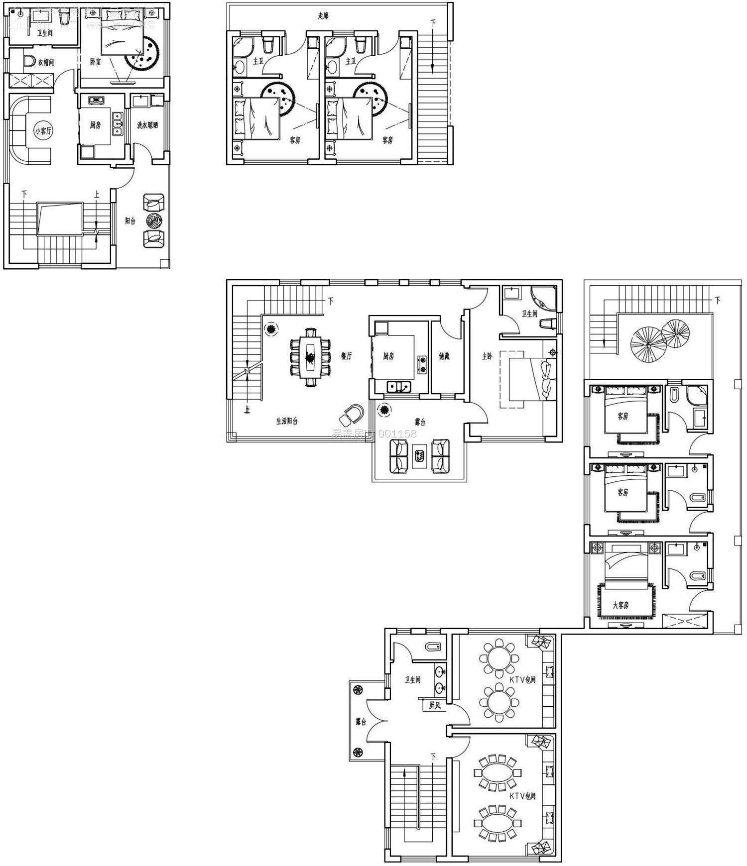 中式别墅群，不想住了可以作为民宿，顶天露台可烧烤、篝火舞会