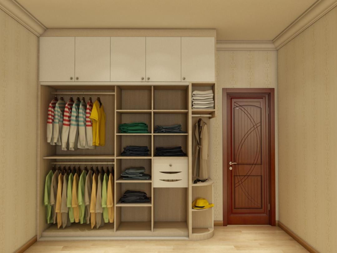 2.4米推拉门衣柜布局设计,两扇门衣柜布局设计