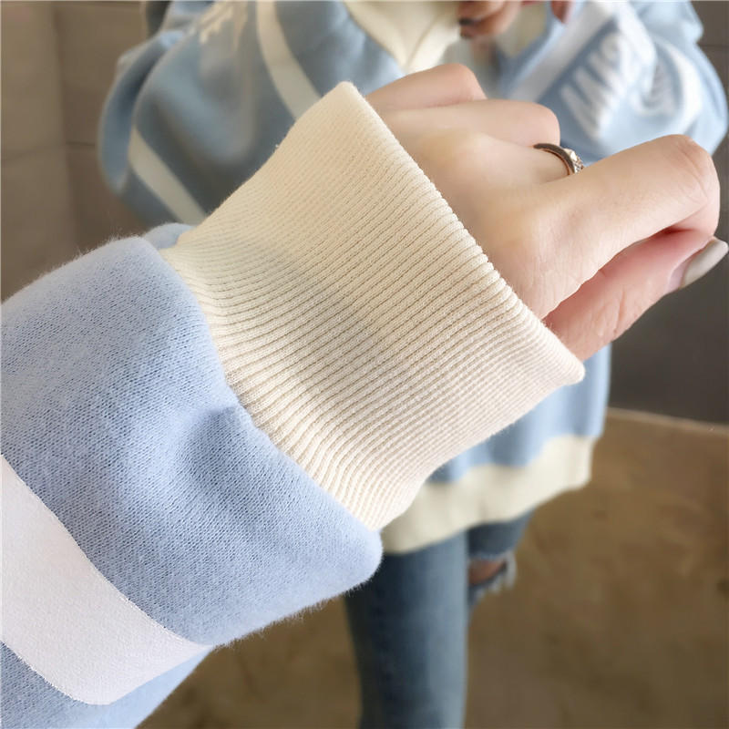 「女装」最新款式宽松加绒连帽卫衣/089654