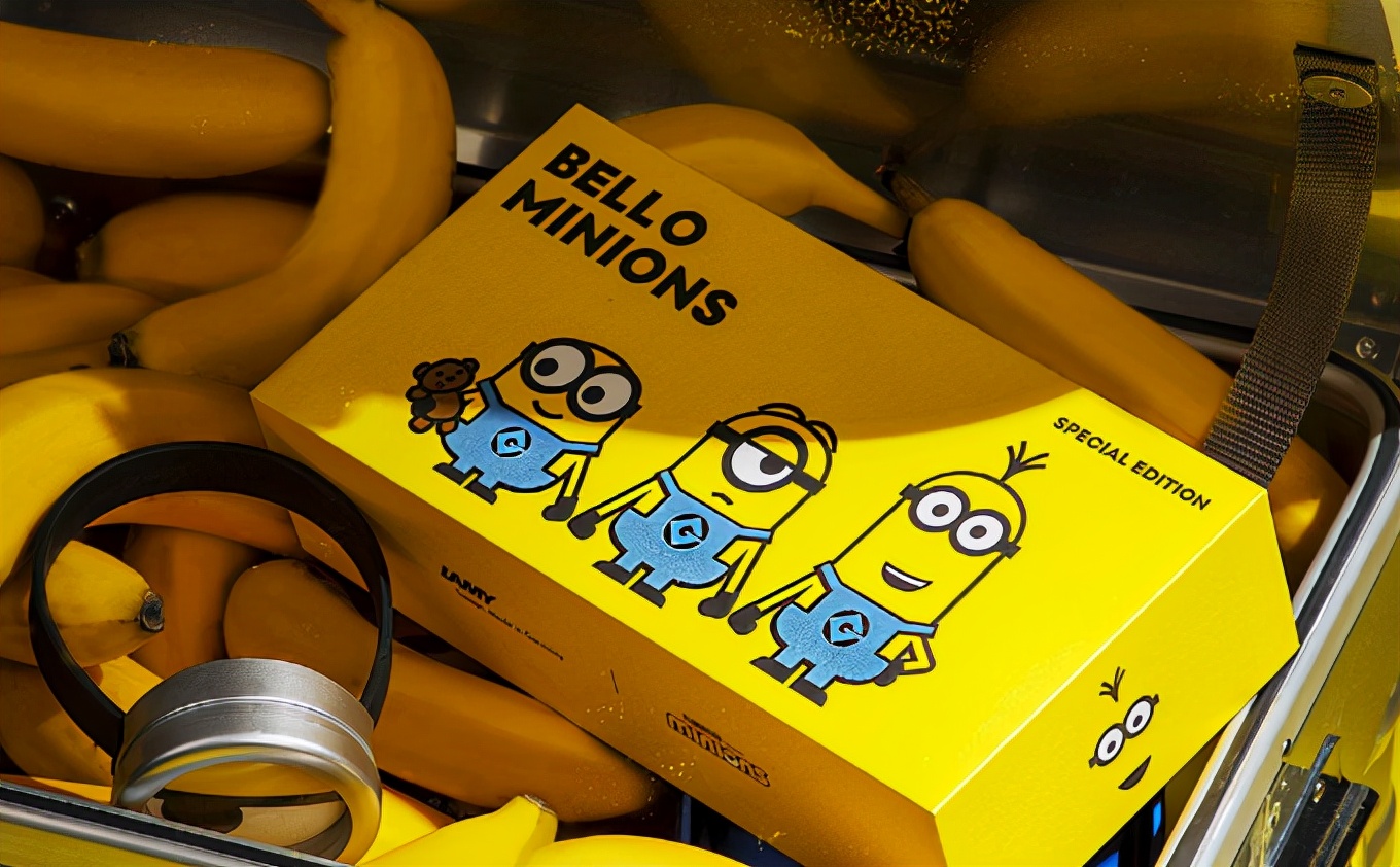 凌美环球影城联名钢笔,环球影城小黄人联名手办