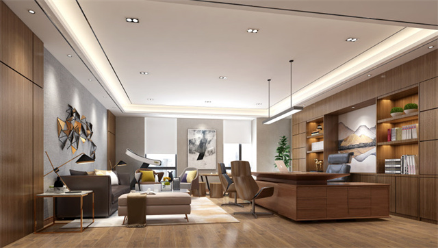 90后总经理办公室效果图,90后总经理办公设计