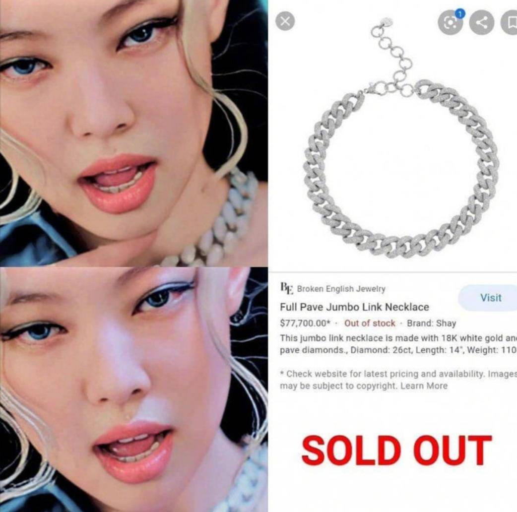 blackpinkjennie珍珠项链,jennie金泰亨同款项链