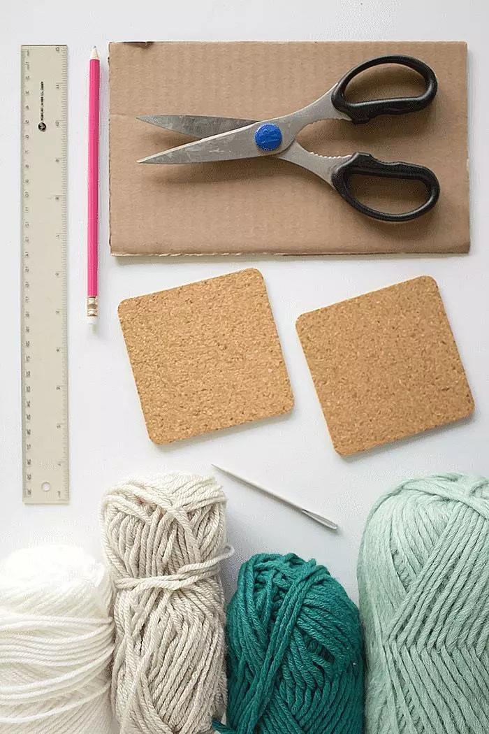 毛线装饰编织教程全过程,毛线编织小饰品简单入门教程