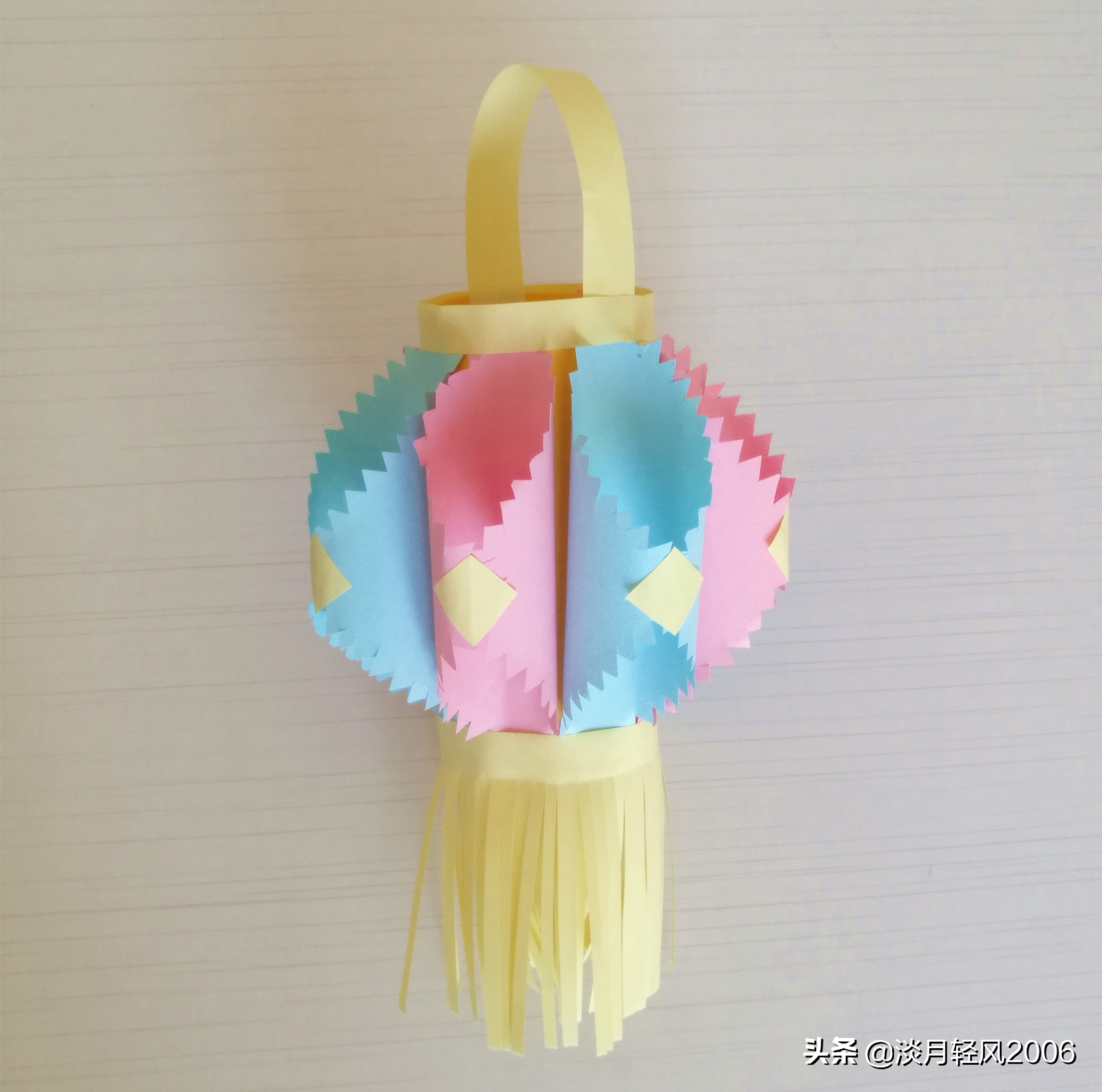 做元宵节花灯手工简单漂亮卡纸,用卡纸做元宵花灯手工简单