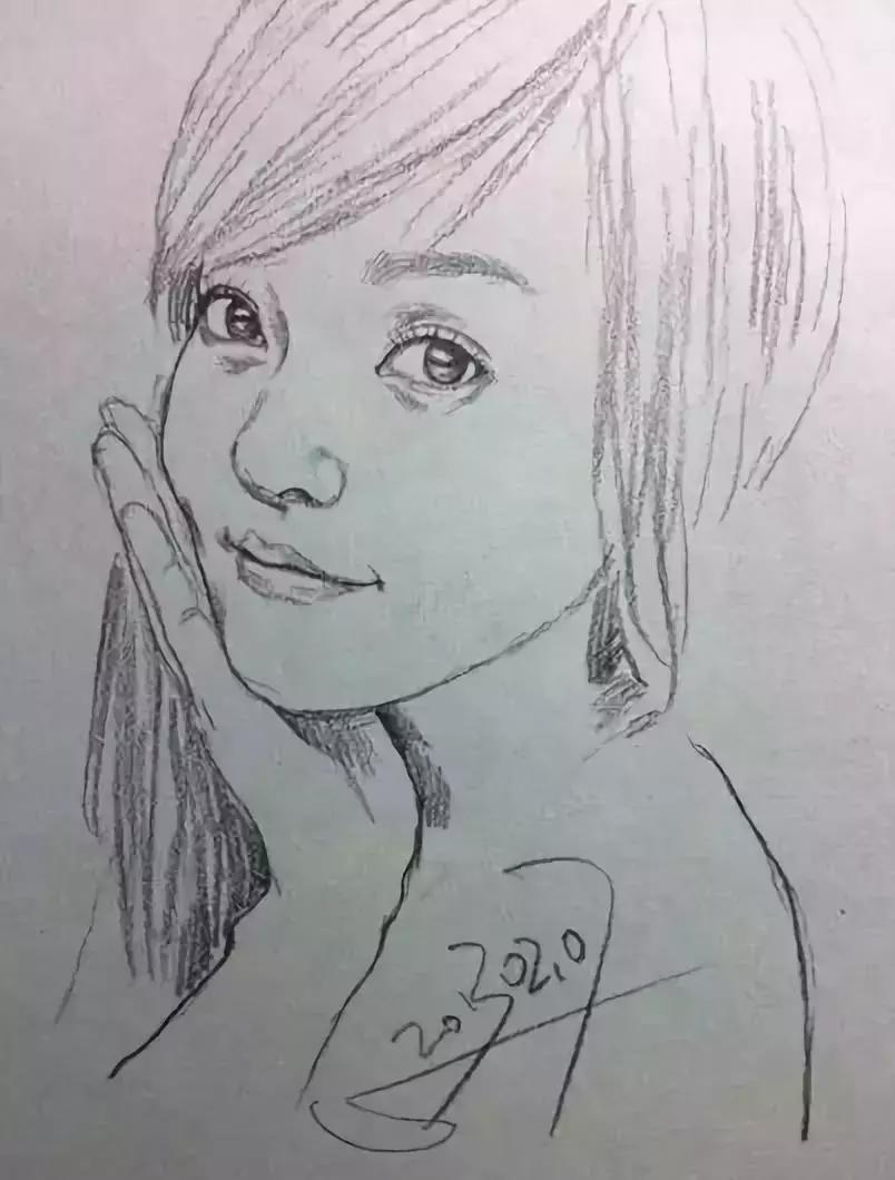 人物速写肖像画,速写是看一眼就能画出来的吗