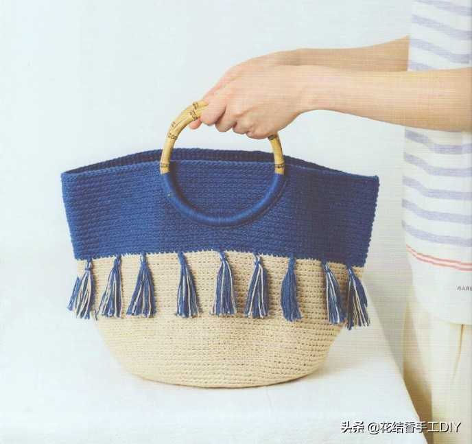 好看的毛线编织小包包,春天里的小包包