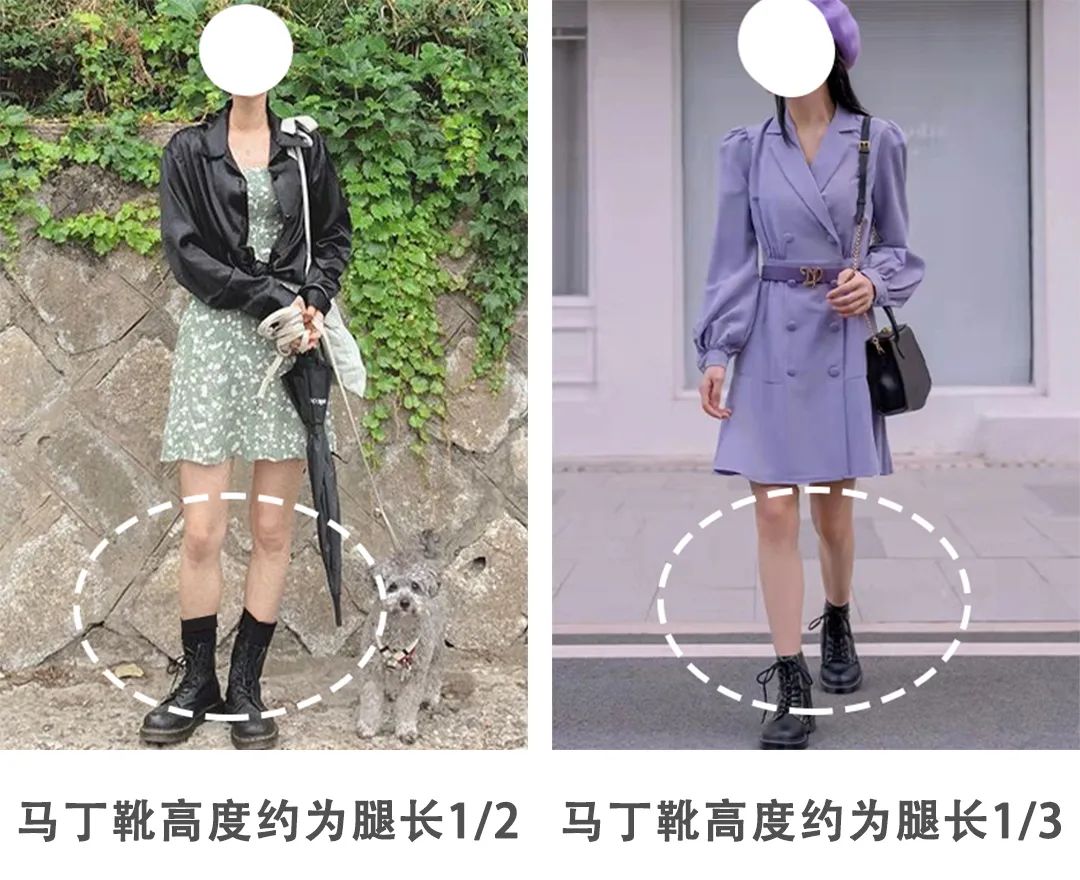 胖mm粗腿马丁靴冬季加绒羊羔绒,今年最火的中筒靴粗腿圆头马丁靴