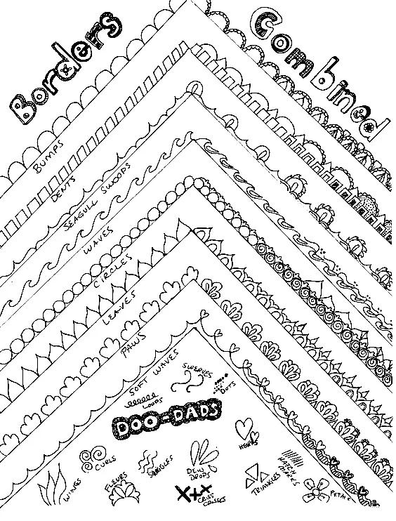 手抄报手账整个边框,阅读手抄报边框素材