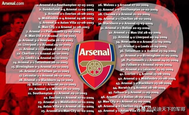 阿森纳9年无冠的落寞,49场不败阿森纳有多厉害