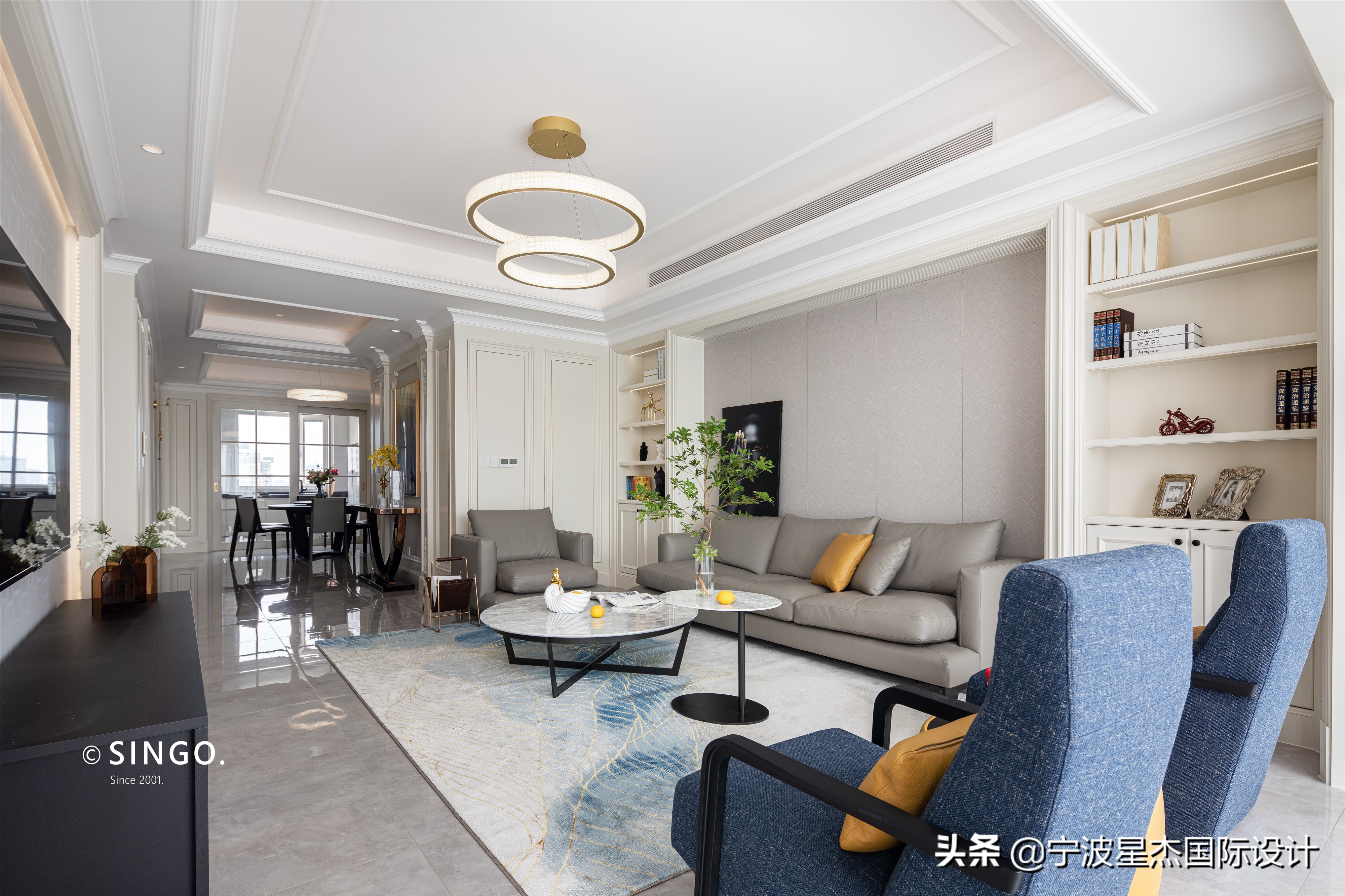 美式独墅现代风格,江湾城中式风格装修最新设计