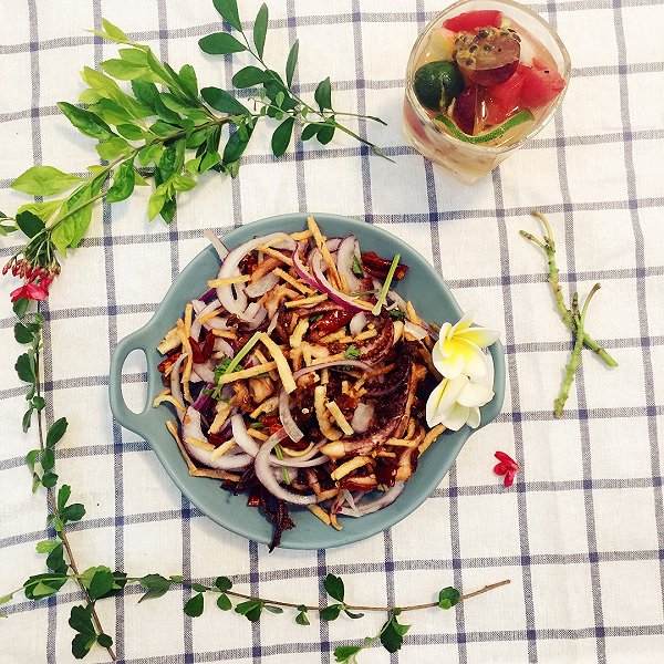 凉拌干麻辣鱿鱼的最佳做法,凉拌菜复合酱油熬制方法鱿鱼
