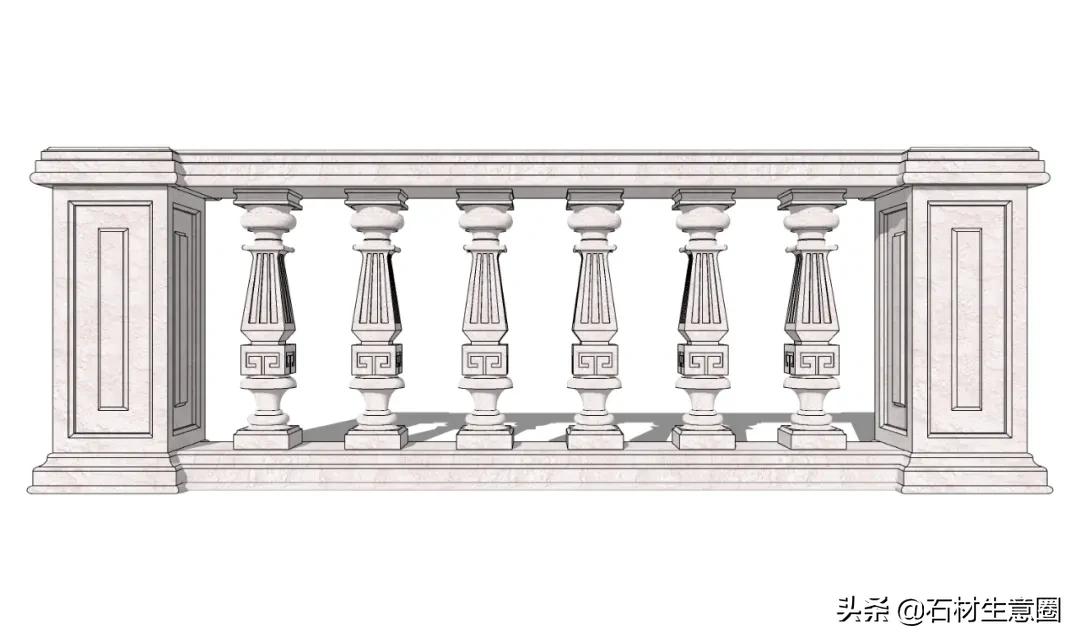 石材栏杆高档,天然石材栏杆样式