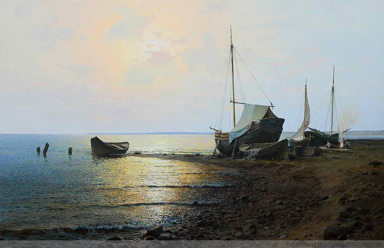 俄残荷罗斯油画风景70幅,俄罗斯画家的油画如诗如画美极了