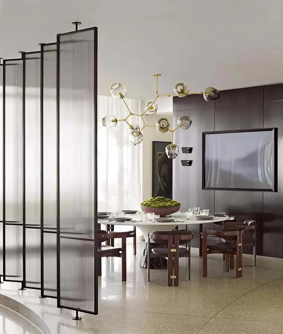 客厅和厨房隔断设计,客厅与厨房屏风隔断效果图大全