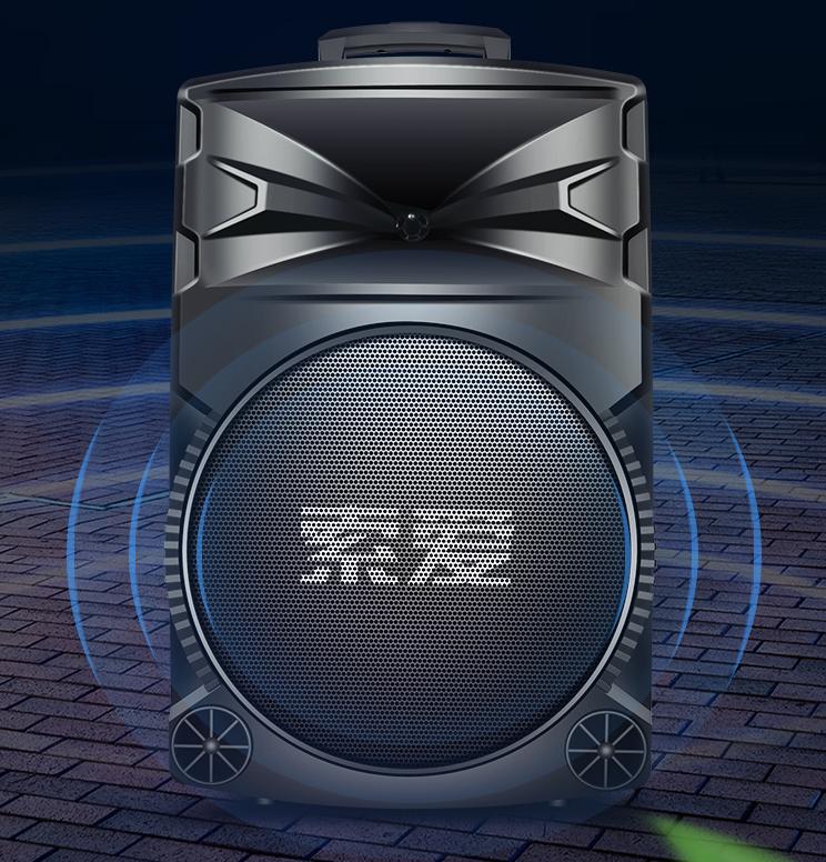 它就是广场舞的必备网红款索爱A89WM拉杆音箱