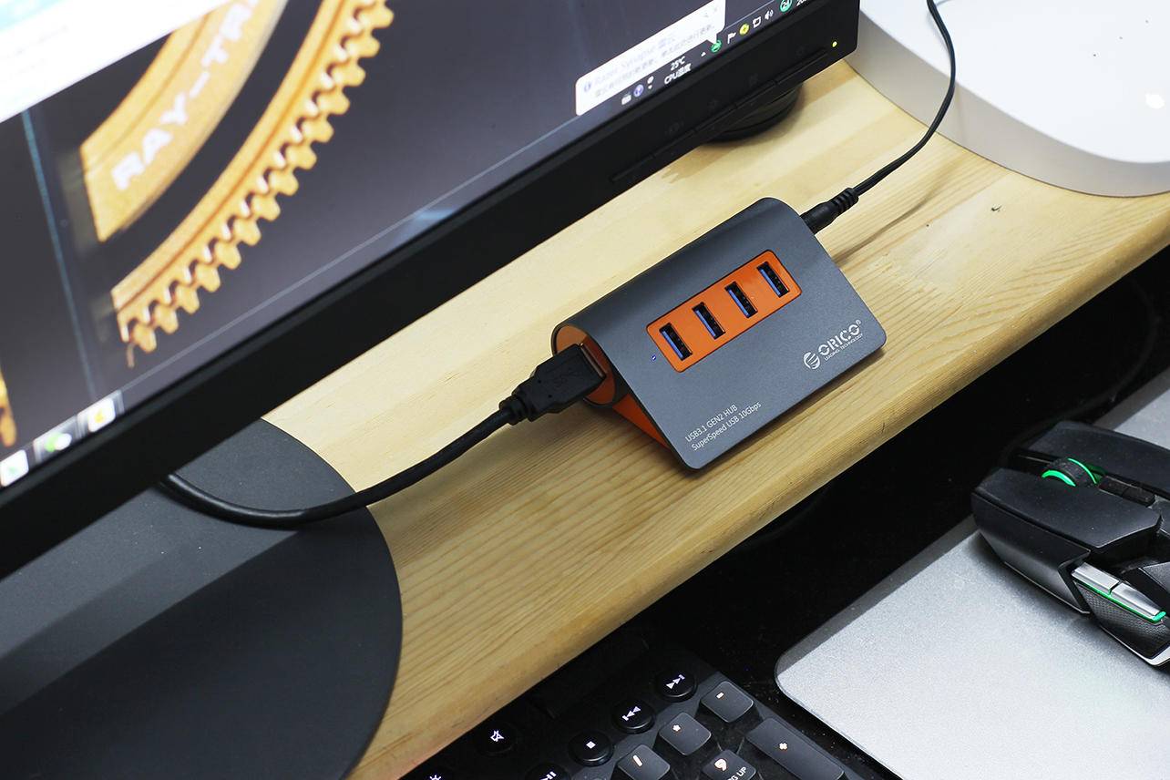 orico七口集线器,orico透明usb3.0集线器